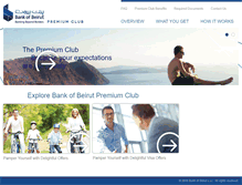 Tablet Screenshot of bankofbeirutpremiumclub.com